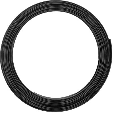 Vaessen Creative Filo di Ferro Modellabile Piatto da 5 m x 1 mm x 5 mm Nero – Filo Flessibile per Creazioni Floreali, Realizzazione di Gioielli e Modellismo
