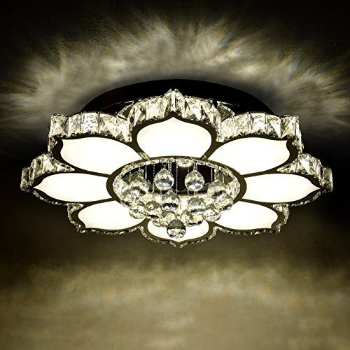 Eurotondisplay LED Deckenleuchte 3017-660mm 132W mit Fernbedienung Lichtfarbe/Helligkeit einstellbar dimmbar LED Wohnzimmerleuchte Kronleuchte Pendelleuchte Deckenlampe Deckenstrahler