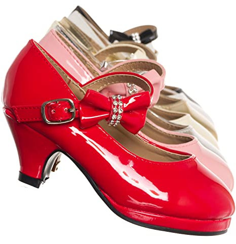 Forever Link Girl's Mary Jane Pump…, Red, 2 Little Kid