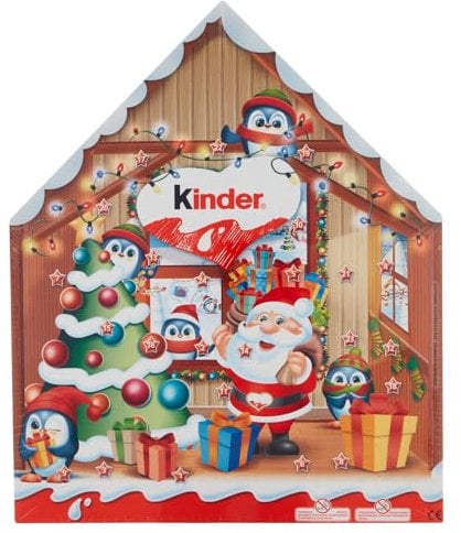 Kinder Calendario Avvento, snack al cioccolato assortiti, 184 gr