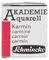 Schmincke – AKADEMIE® Aquarell, feine Künstler-Aquarellfarben, Karmin, 16 333 044, halbes Näpfchen, Aquarellmalerei, vegane Wasserfarbe