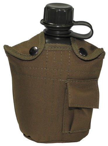 US gourde plastique, 1l, nylon couvercle, Couleur:coyote tan