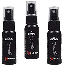 Eros Explorer - Anal Spray - perfekte Entspannung und maximaler Genuss für ein intensives Analerlebnis - haut- und schleimhautfreundlich ohne Gefühlsverlust - 90 ml (3 x 30 ml) - Made in Germany