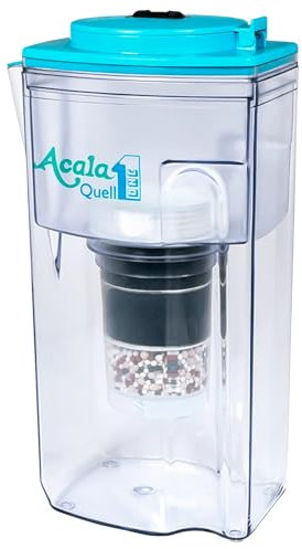 Wasserfilter AcalaQuell® One | Hellblau | Aktivkohle Wasserfilter | Höchste Filterleistung - mehrschichtig | BPA u. BPB frei | ReNaWa® - Technology | Kreiert köstlich schmeckendes, wohltuendes Wasser