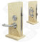 Lift to Lock Disabled Toilet Mortice Door Lock Stainless Steel