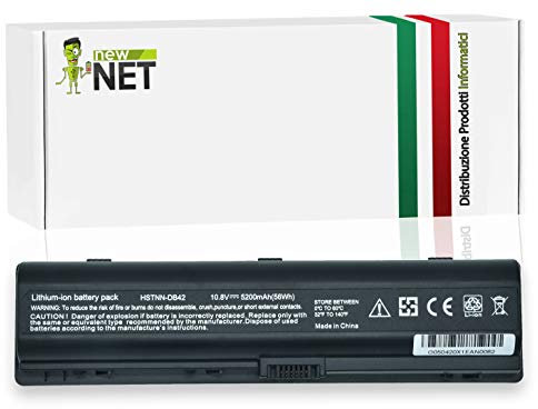 NewNet - Batteria HSTNN-DB42 HSTNN-LB42 HSTNN-C17C HSTNN-IB46 compatibile con Pc Portatile HP Pavilion DV2000 DV6500 DV6000 DV6700 DV6800 DV6900 [5200mAh]
