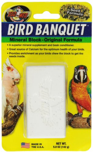Zoo Med Bird Banquet, Vogelfutter Futterblock, Samen-Mix, groß, 1 x 142 g