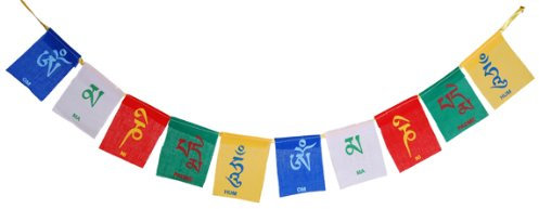 Tibetische Gebetsfahne Om Mani Padme Hum Gebetsfahne