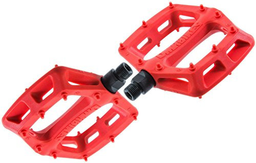 DMR V6 Pedale für Mountainbike, Kunststoff, flach, rot