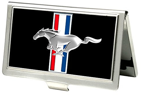 Buckle-Down Visitenkartenetui für Ford Mustang, klein, Schwarz
