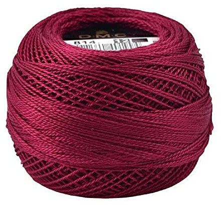 DMC Pearl Cotton Ball Size 12 141yd-Dark Garnet