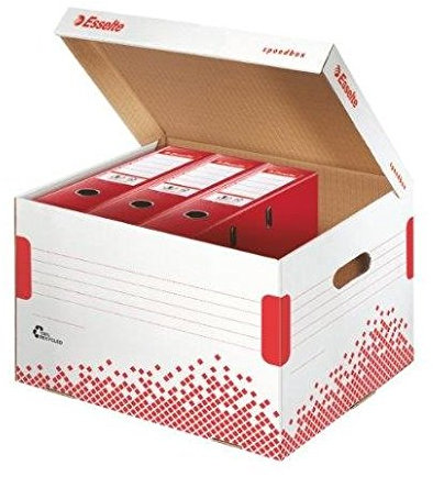 Esselte 15 Stück Multibox Speedbox Automatische L334 x p392 x H301 mm für 5 Rückenbreite