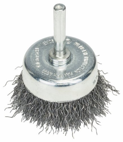 Bosch 1x PRO Steel Longlife Cup Brush, Crimped Wire for 6 mm Cylindrical Shank and Drill (Ø 50 mm, Professional Accessory Rotary Drill/Drivers)