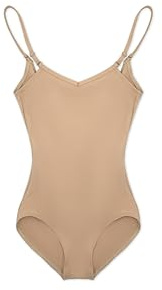 Capezio Mädchen-Gymnastikanzug – Mädchen, Hautfarben, Intermediate