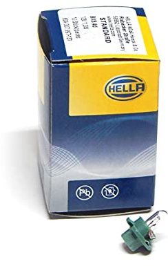 HELLA 8GA 007 997-131 Glühlampe - Sockelglühlampe - Standard - 12V - 1,3W - Sockelausführung: BX8.4d - Schachtel - Menge: 10