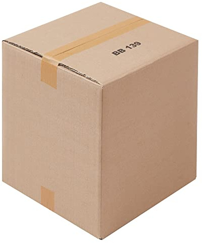 BB-Verpackungen 50x Faltkartons 300x300x300mm 1-wellig braun (50 Stück)| Großer Versandkarton, ideal als Warensendung, DHL Paket, GLS/DPD L-Paket