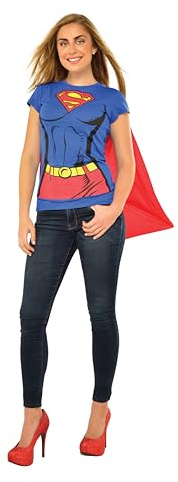 Rubie's DC Comics Super-Girl T-Shirt with Cape Costume