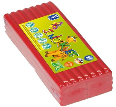 Feuchtmann JUNiORKNET Jumbo-Pack in Rot | 500g weiche Kinderknete im Vorteilspack | vegane glutenfreie Spielknete | Nicht trocknende Knete | ungiftige Modelliermasse | ab 2 Jahren