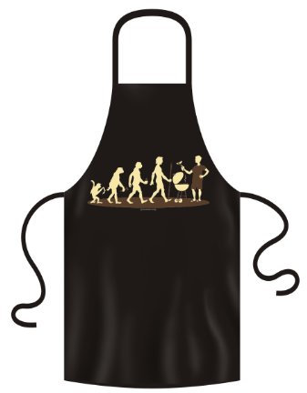 Grillschürze Schürze Evolution Griller Größe (L x B): 98 x 68 cm, Material: 100% Baumwolle, Grill-Schürze in schwarz