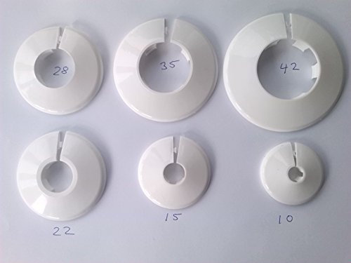 PIPE COLLAR COVER WHITE 22MM X 1