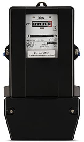 REV Drehstrom, Zwischenzähler ungeeicht. 3x230V~/400V~, 50Hz,10 (40)A, schwarz