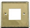 ElekTek Polished Brass Georgian Rope Double Light Switch Metal Cover Plate Conversion - No Wiring or Switch Removal Necessary