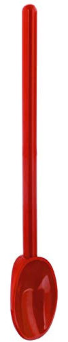 Mercer Culinary Hell's Tools Hi-Heat 12-Inch Mixing Spoon, Red, Fabric, M33182RD
