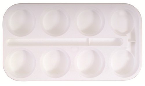 EBERHARD FABER Farbkasten für Deckfarben, leer, weiß, 55 mm