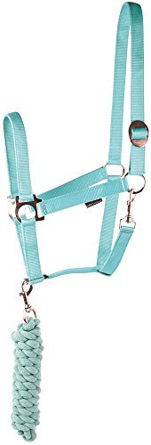 Harry's Horse Halfterset Initial, Farbe:Turquoise, Größe:cob