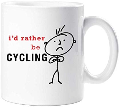 60 Second Makeover Limited Mens I'd Rather Be Cycling Mug Present Dad Boyfriend Man Gift Cyclist