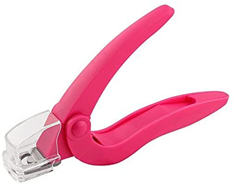 AMOS False Nails Clipper Acrylic UV Gel Fake Artificial Tips Edge Cutter Professional Nail Art Manicure Tool with Tip Trapper