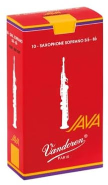 Vandoren Blatt Sopran Saxophon Java Filed Red Stärke: 2 1/2