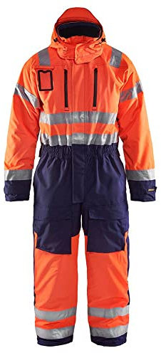 Blaklader 67631977 WINTER INSGESAMT HOHES VISUM, Orange/Marineblau, grootte C50