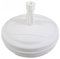 Mm Garden parasol base round 13ltr plastic 45x13cm white