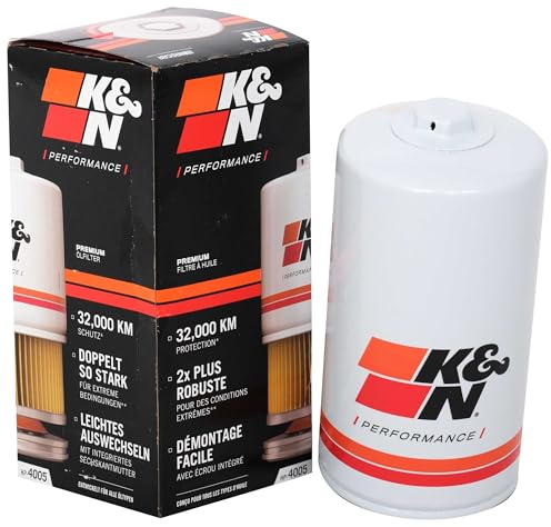 K&N Premium Oil Filter: Designed to Protect your Engine: Compatible with Select 2011-2019 FORD (F250 Super Duty, F350 Super Duty, F450 Super Duty, F550 Super Duty, F650), HP-4005