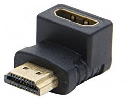 Adaptateur hdmi or m/f coude 90°