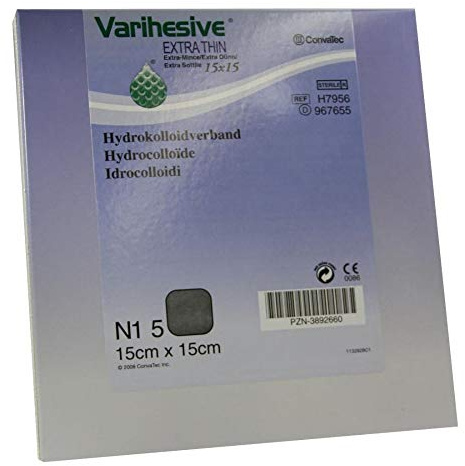 VARIHESIVE extra dünn 15x15 cm HKV hydroaktiv 5 St