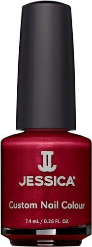 JESSICA Custom Colour Midi Nail Polish, Long Lasting, Salon Professional Finish, Vitamin Enriched Strengthener, Passionate Kisses, 7.4ml