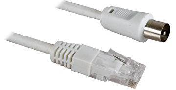 APM France 408020 Cordon Mâle/Coax Mâle 2 m Blanc