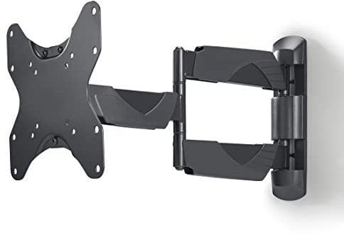 HAMA | Soporte FULLMOTION para TV, Pantallas de 19 a 48, VESA 200 x 200, Giro de 180°, Inclinación + 10/-15°, 2 Brazos, Color Negro