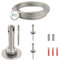 HAMBURGER TAUWERK-FABRIK EST. 1901 Ranksystem Exklusive - Wandabstand 58mm (Set 2) mit 3 Wandhaltern und 3,5m Drahtseil