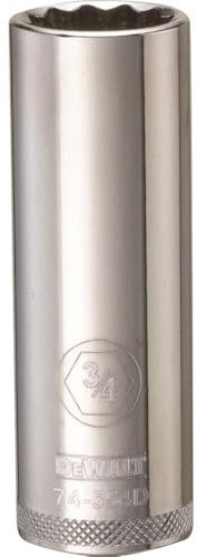 DEWALT DWMT74554OSP 12 Point 1/2 Drive Deep Socket 3/4 SAE