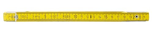 KS TOOLS Holz-Gliedermaßstab, gelb, 2m