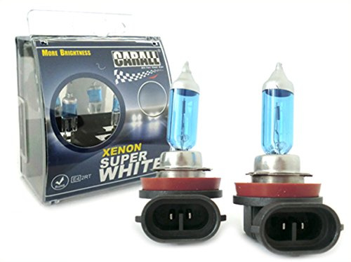 CARALL 2 Pezzi Lampade Alogene 12V Bianche ad Effetto Xenon (H9 12V 65W PGJ19-5)