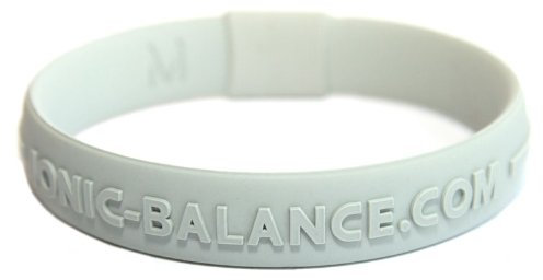 Ionic-Balance Core Band Armband, grau, Medium-19cm/7,5 Zoll