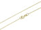 1mm 18K gold plated on solid sterling silver 925 Italian diamond cut BALL bead link chain necklace bracelet anklet with spring ring clasp - inch 22/55cm