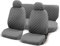 Lupex Shop Trap_Gc Coprisedili Auto Universale Trapuntato Grigio Chiaro, Set Copri-Sedile fodere per Anteriori e Posteriori, Accessori Interni Auto