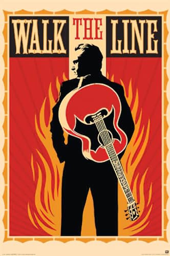 Close Up Walk The Line Poster - Joaquin Phoenix als Johnny Cash (61 cm x 91,5 cm)