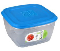 GIO'STYLE Contenitore Ermetico per Alimenti - 1L - Made in Italy - Quadrato - Adatto a Frigorifero, Freezer, Microonde - Linea Ermetici