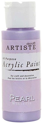 Artiste Acrylic Paint Medium 59ml 2Oz Pearl Wisteria, Quick-Drying Professional Art, Craft And Hobby Artists Paint, Vibrant Colour, Water-Based Paints Cover All Surfaces With Ease, Ideal For Travel Artists